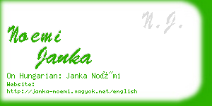 noemi janka business card